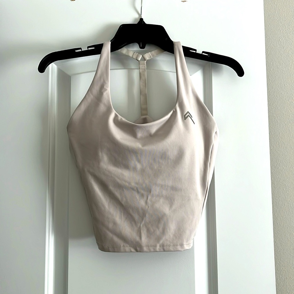 Oner Active M Timeless Square Neck Mid Vest, Sand color